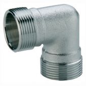 Raccordo curvo doppio cromo 1/2"