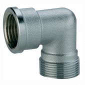 Raccordo curvo F cromo 1/2"