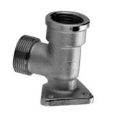 Raccordo curvo flangiato F cromo 1/2" - m24x19