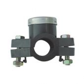 Presa a staffa con rinforzo inox 2 bulloni 1/2 x50mm per tubi in polietilene