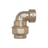 Raccordo a gomito F in ottone Bugatti 1"1/4 x40mm per tubi in polietilene