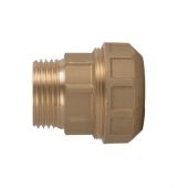 Raccordo diritto M in ottone Itap 1" x32mm per tubi in polietilene