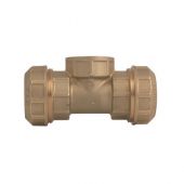 Raccordo a tee F ottone Itap 3/4" x25mm per tubi in polietilene