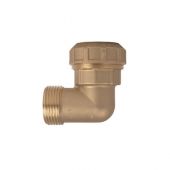Raccordo a gomito M ottone Itap 3/4" x25mm per tubi in polietilene