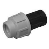 Raccordo F 3" x90mm blu Dianflex per tubi in polietilene