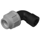 Gomito a 90° con derivazione F 1/2 x20mm Dianflex per tubi in polietilene