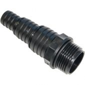 Portagomma gradinato diritto 1"1/4 x35x30 x25mm per tubi in poliammide