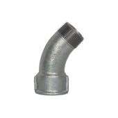 Curva lunga MF 45° zincata 3/8 Atusa