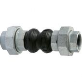 Giunto in gomma antivibrante filettato FF DN 20 - 3/4" - l. 165 Atusa