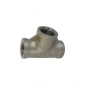Tee a 90° FFF in acciaio inox 1/2"