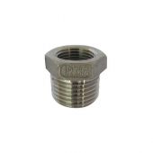 Riduzione MF in acciaio inox 1/2" x 3/8"