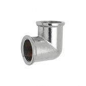 Gomito FF in ottone cromo IBP 3/8"