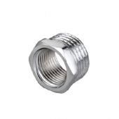 Riduzione esagonale MF in ottone cromo IBP 3/8" x 1/4"