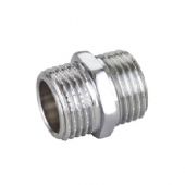 Nipples diritto MM in ottone cromo IBP 1/4"