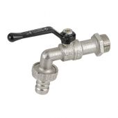 Rubinetto leggero con portagomma leva alluminio 1/2''