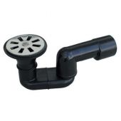 Sifone doccia PEHD nero saldabile con uscita 40mm Valsir ingr. 80mm