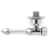 Kit rubinetto d'arresto cromo per cassetta di scarico Corallo 3 1/2 x10mm