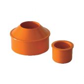Aumenti interni concentrici in PVC rosso 32x40mm per tubi di scarico