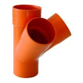 Derivazione a scagno 125mm per tubi di scarico