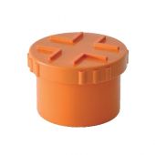 Tappi a vite in PVC rosso 200mm per tubi di scarico