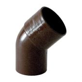 Curva 45° x 100mm marrone per tubi di scarico pluviale