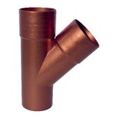 Derivazione 45° 100mm rame rosso per tubi di scarico pluviale