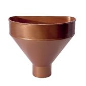 Raccoglitore monolitico in PVC 80mm marrone per tubi di scarico pluviale