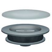 Tappo per pozzetto a pavimento con piattello inox 100mm