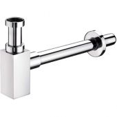 Sifone di scarico quadro cromato 1" 1/4