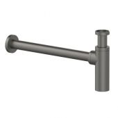 Sifone d'arredo tondo 1" 1/4 nero opaco