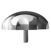 Manopola in abs cromo per colonna di scarico vasca Extensa 82mm