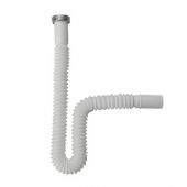 Tubo estensibile per sifone in PP con ghiera in metallo 1" x 32mm