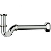 Sifone alta qualità a S in ottone 1"1/4 x 32mm per lavabo