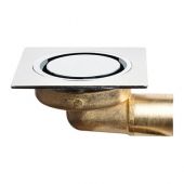 Piletta pavimento quadra ottone "Bangkok" 40mm