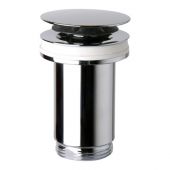Piletta "U Clicker" ottone cromo senza troppo pieno 63mm x 1"1/4