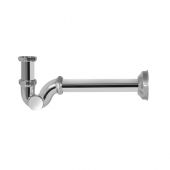 Sifone ad S senza piletta con canna da 25cm 1"