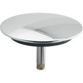 Tappo salterello in ottone cromato per colonna di scarico vasca 70mm
