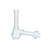 Sifone PVC 1 via senza piletta per inox 1"1/2 x40mm
