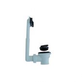 Piletta per lavello inox con troppo pieno 1"1/2