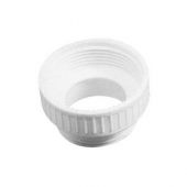 Riduzione in PVC per sifoni da porcellana a inox M 1"1/4 x F 1"1/2