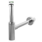 Sifone d'arredo per lavabo inox Mater 1"1/4 x 32mm nero