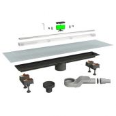 Canaletta doccia "Canalissima" kit Mixage scarico centrale 90cm