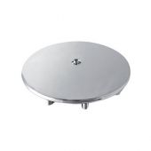 Coperchio rivestito in acciaio inox per doccione 120mm