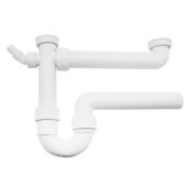 Sifone per lavello a due bacinelle 1"1/2 - diam. 40mm
