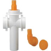 Raccordo 3 vie con attacco lavatrice e lavastoviglie 40x120mm