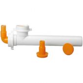 Raccordo 2 vie con attacco lavatrice e lavastoviglie 40x230mm