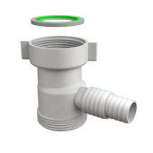 Attacco lavatrice sottopiletta con deflettore antiriflusso 1" 1/2