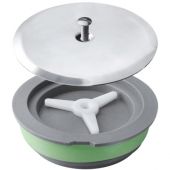 Tappo ad espansione per sifoni a pavimento 100mm con piattello 125mm