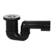 Piletta per doccia con sifone snodato PEHD griglia in ottone 80mm