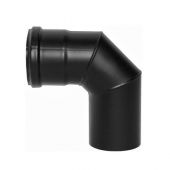 Curva a 90° smaltata per stufe a pellet 100mm